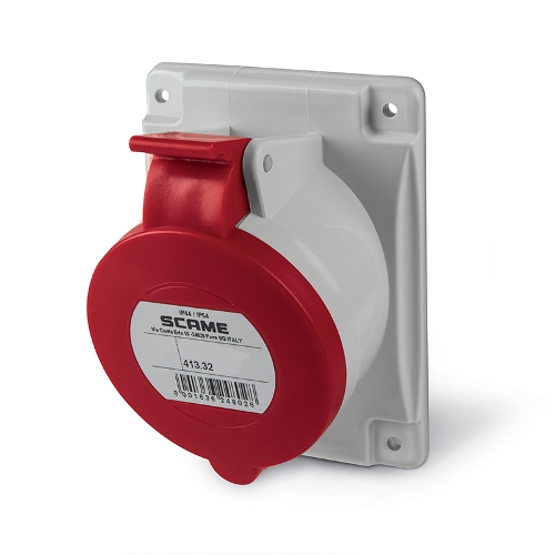 Priza ingropata 32A, 3P+E, IP44 Scame cod 413.3266