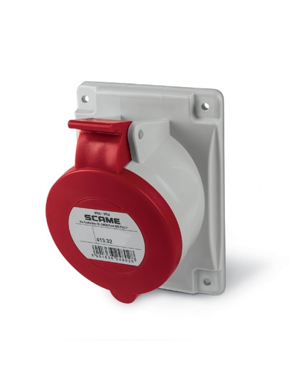 Priza ingropata 32A, 3P+E, IP44 Scame cod 413.3266