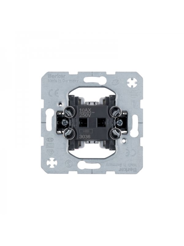 Mecanism intrerupator simplu si cap scara S1, Berker cod 3036