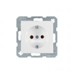 Priza Schuko S1/B3/B7 alb polar lucios, Berker cod 41438989