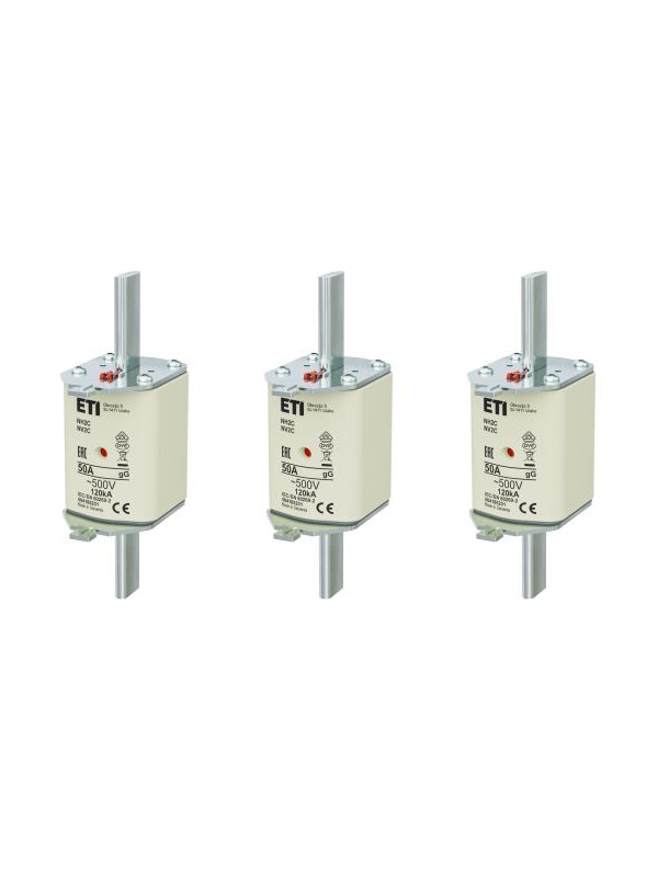 Set 3 sigurante MPR grupa NH2 50A ETI