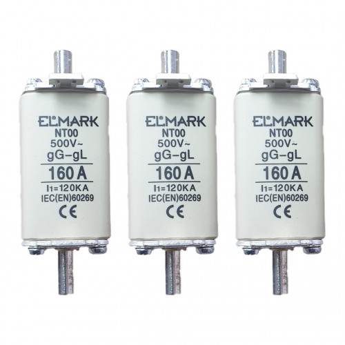Set 3 sigurante MPR grupa 00 160A Elmark