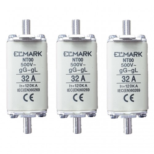 Set 3 sigurante MPR grupa 00 32A Elmark