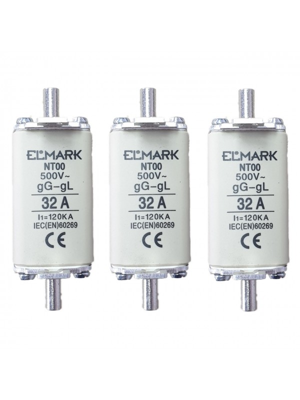Set 3 sigurante MPR grupa 00 32A Elmark
