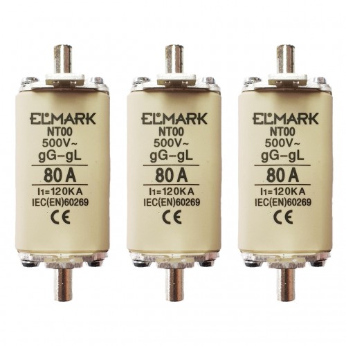 Set 3 sigurante MPR grupa 00 80A Elmark