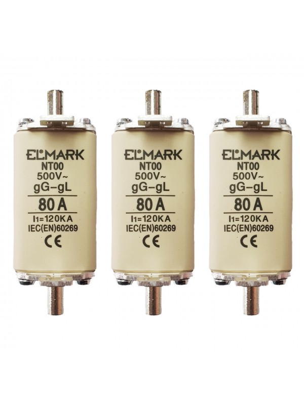 Set 3 sigurante MPR grupa 00 80A Elmark
