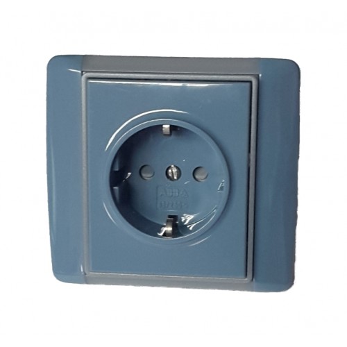 Priza schuko ABB Element taifun-gri translucid